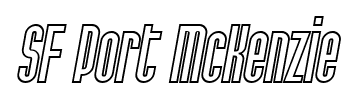 SF Port McKenzie font